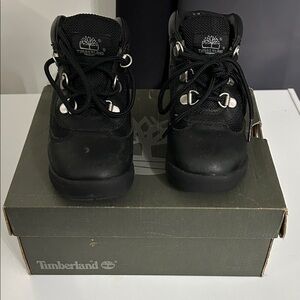 Timberland Kids Black Lace-Up Hiking Boots